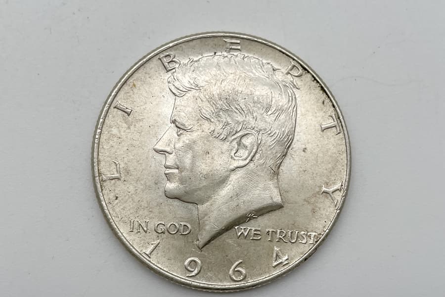 Silbermünze USA 1964 Kennedy Half Dollar